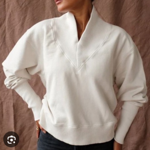 Agolde Klara Sweatshirt cream - Picture 1 of 7